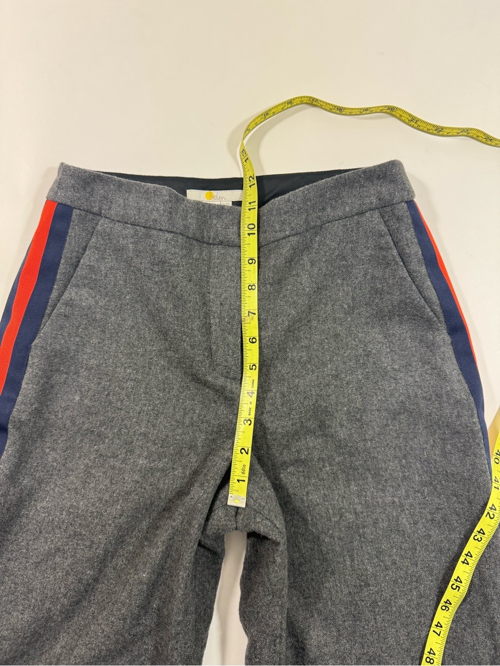 Boden Sherborne Side Stripe Pants Charcoal Grey - Picture 9 of 10